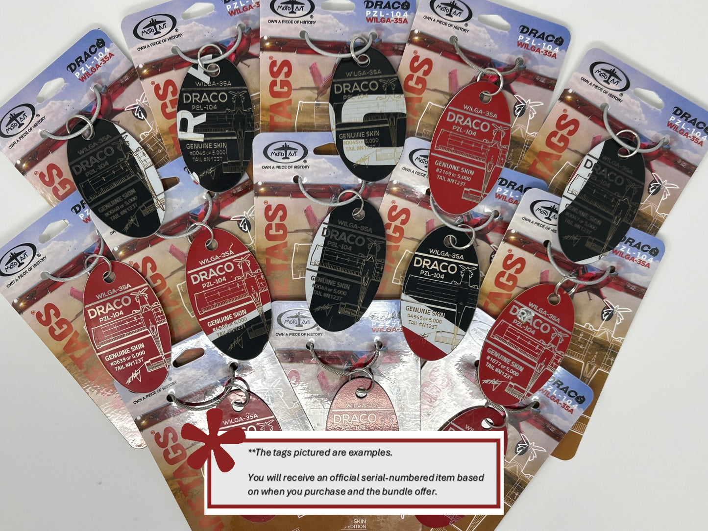 Giving Back To Aviation $500.00 Bundle - Serialized PlaneTag, Exclusive 2 Shirts, 2 Hats, 2 Stickers