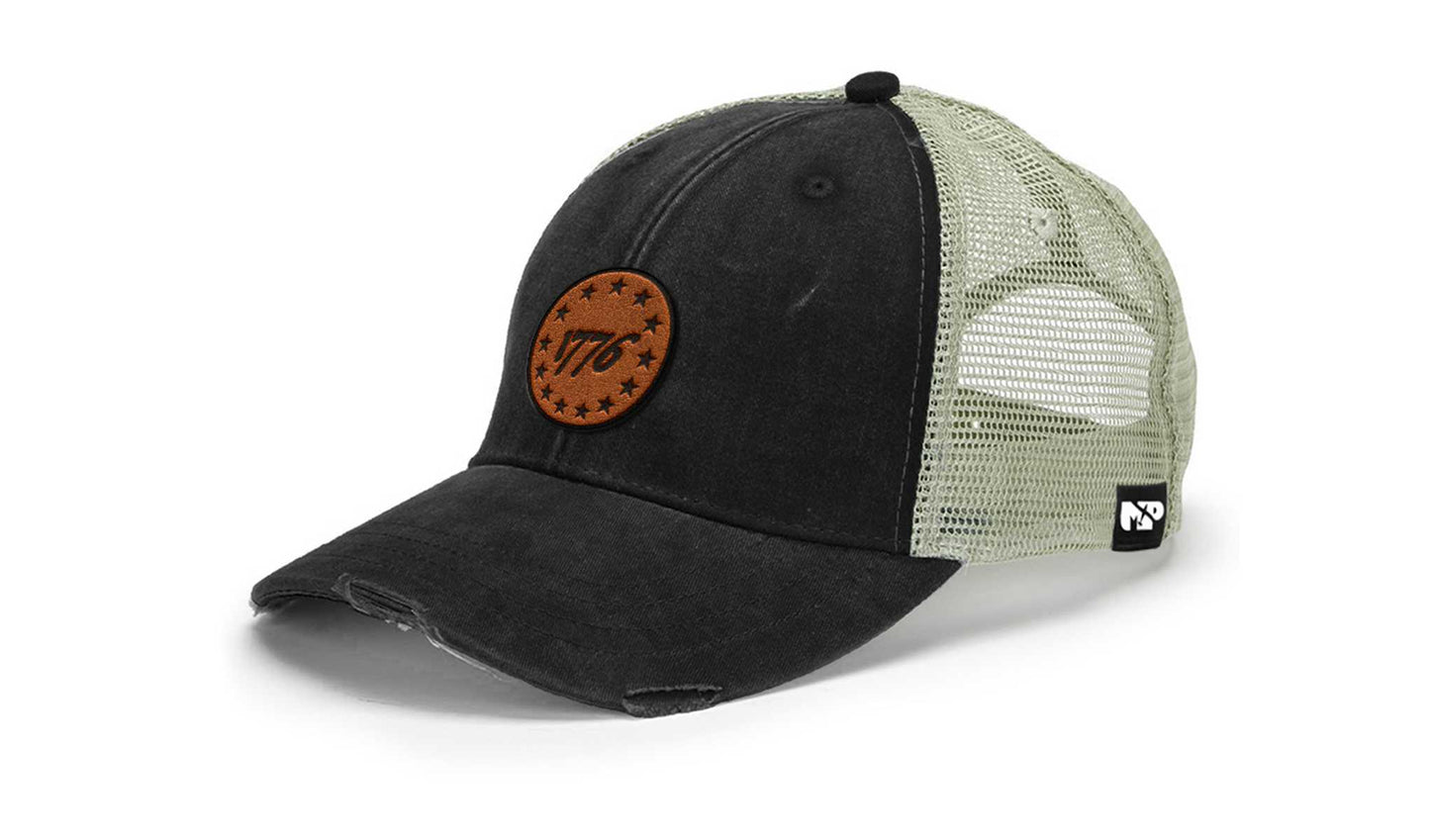 1776 MP Leather Patch Trucker Hat