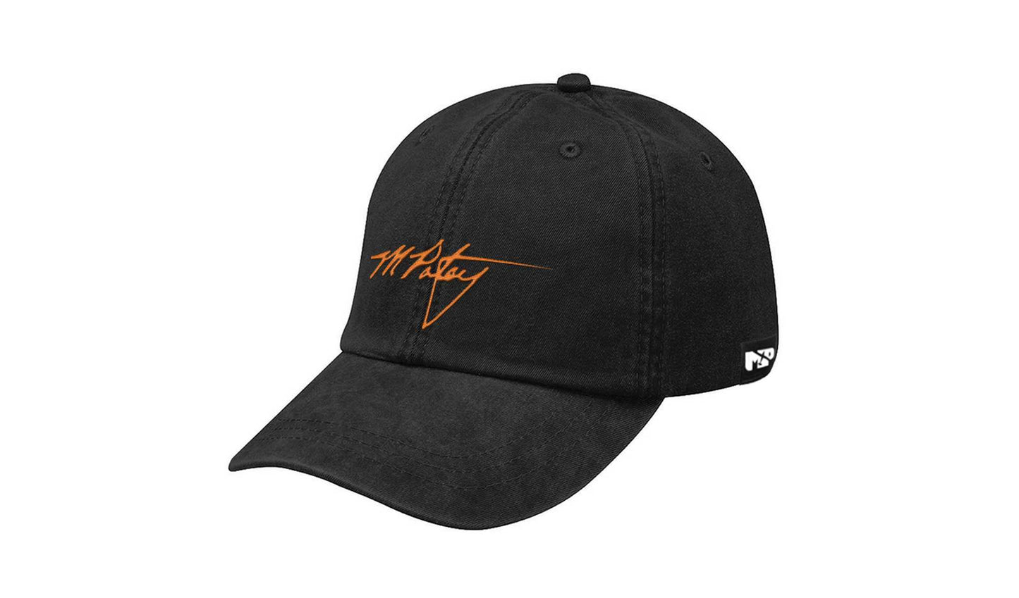 Mike Patey Autograph Dad Cap Signature Orange