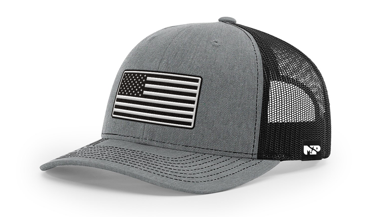 MP Snapback Trucker White Leather Patch