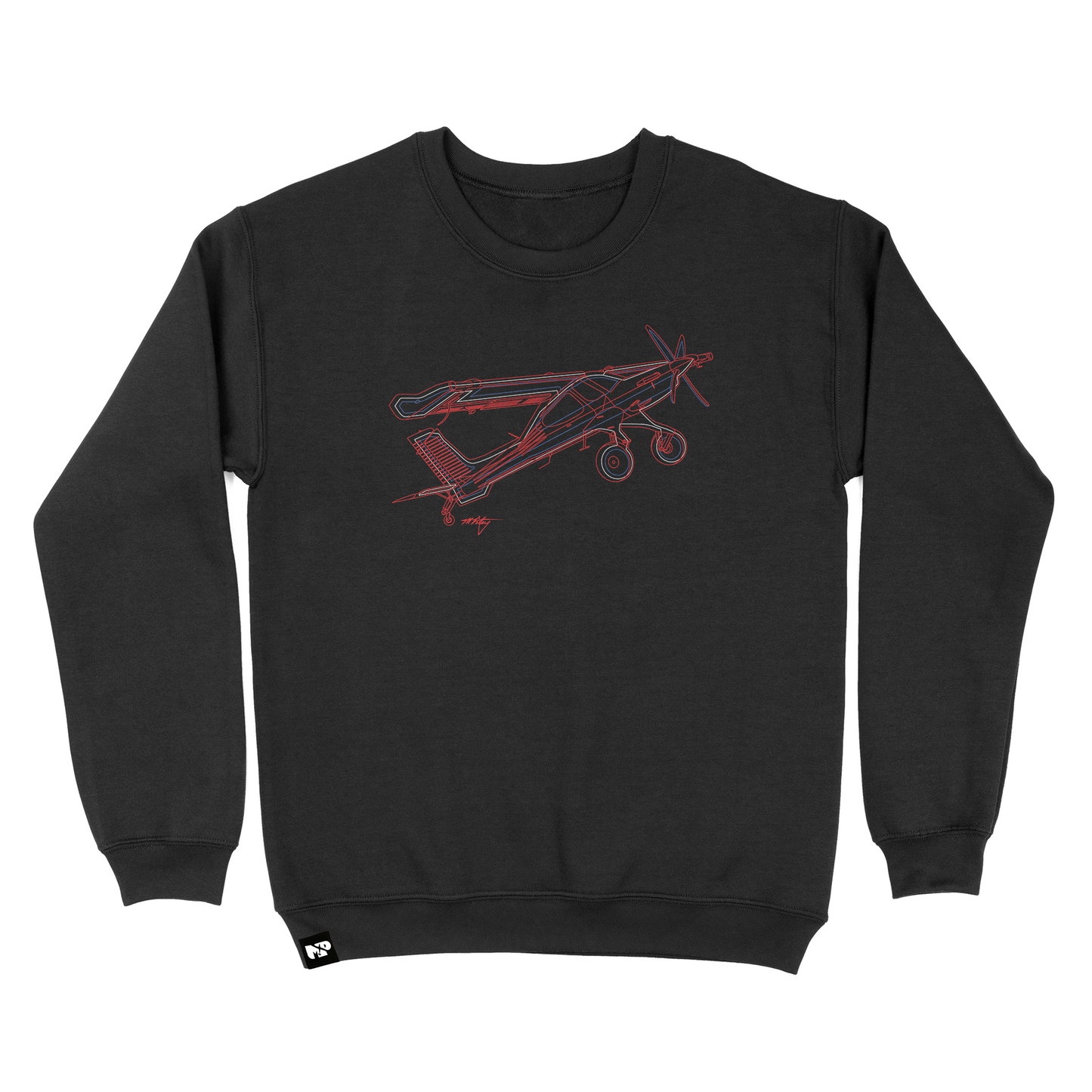 Draco Line Art Crewneck Sweatshirt