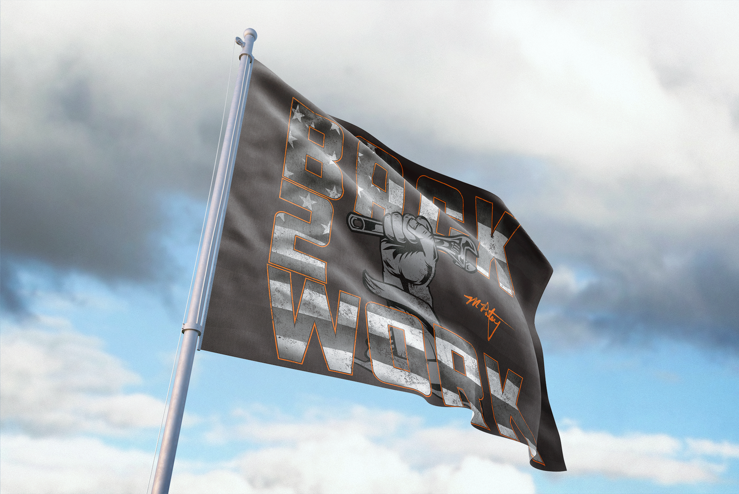 Back 2 Work Flag