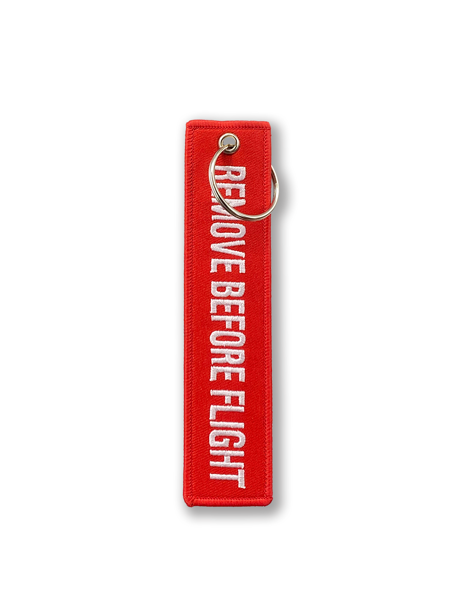 Remove Before Flight Keychain