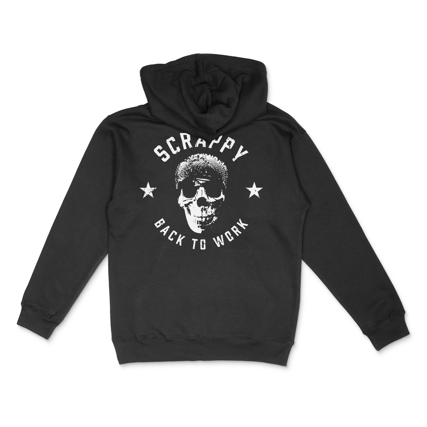 Scrappy Skull Hooded Sweatshirt
