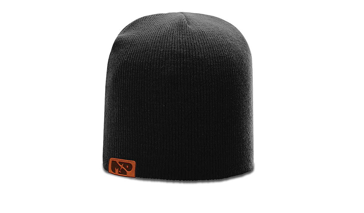 MP Leather Patch Beanie