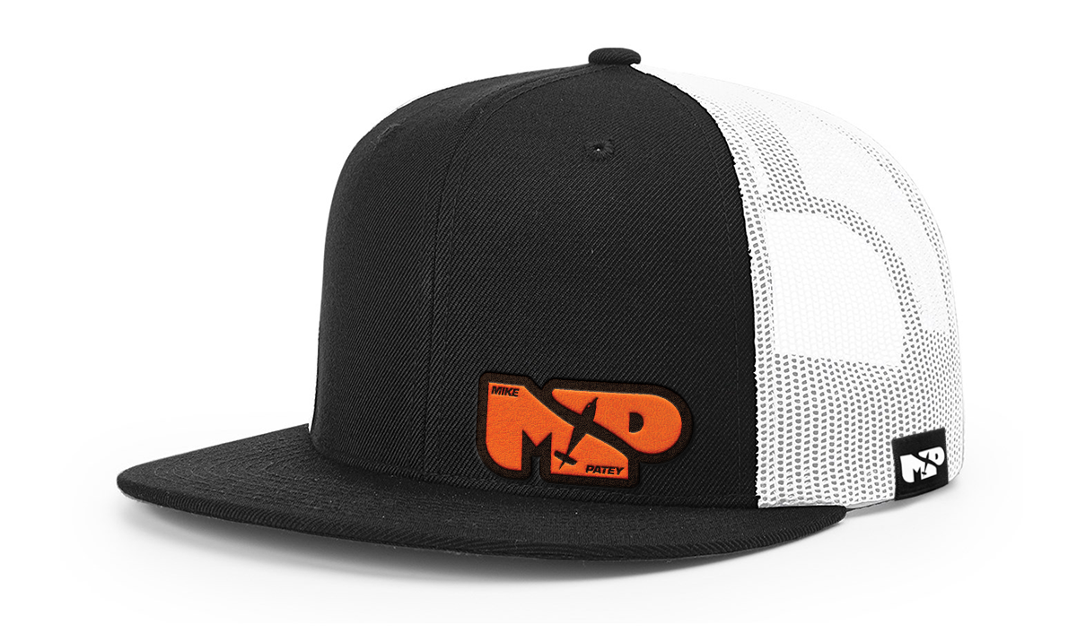 MP Classic Logo - Wool Blend Flatbill Trucker - Orange Leather