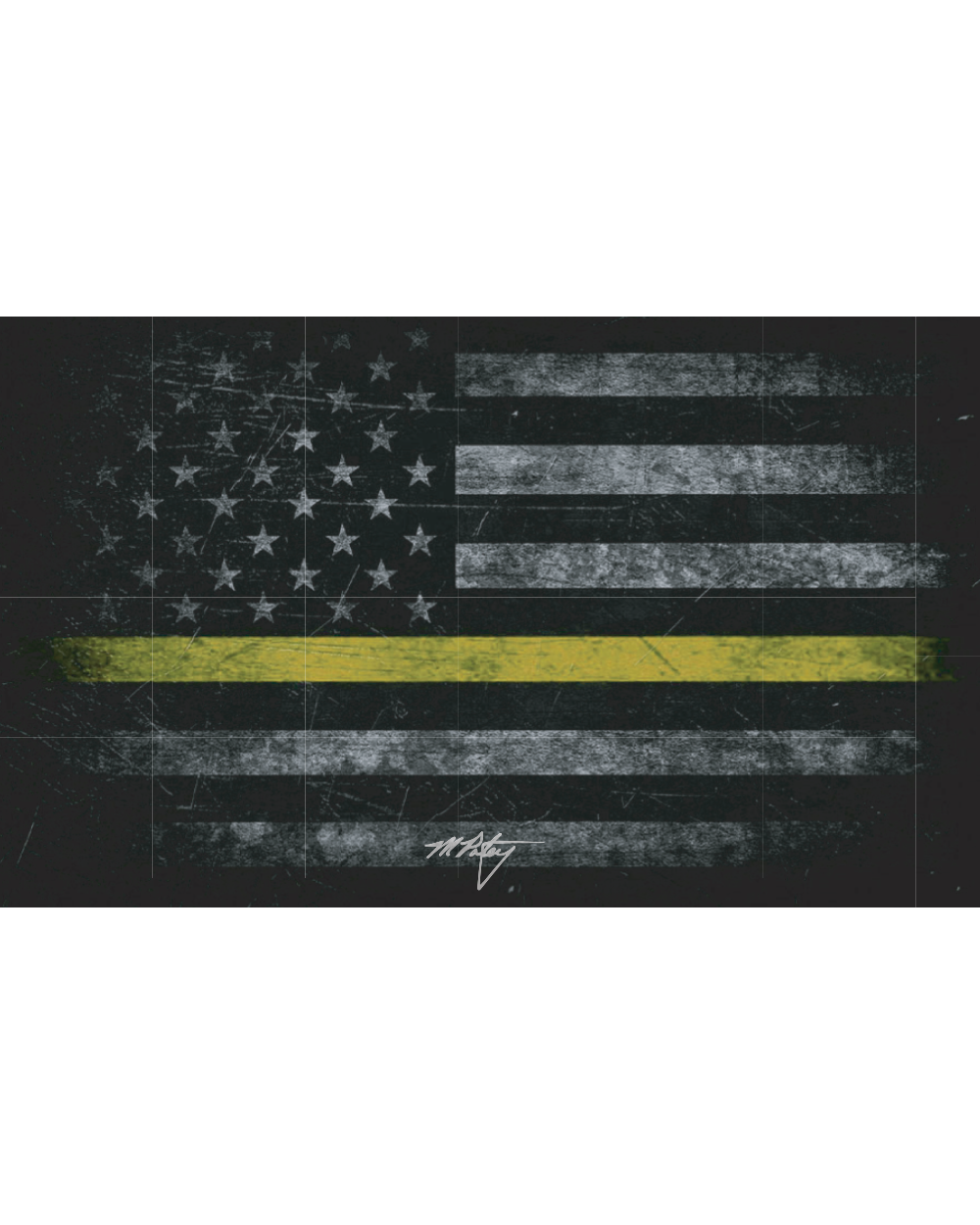 Thin Yellow Line Flag