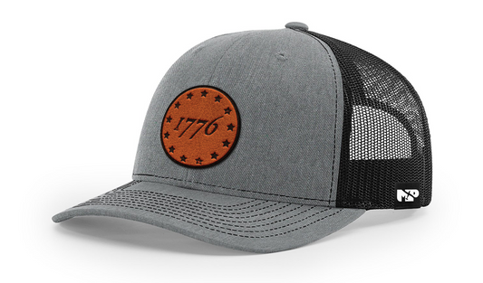 1776 MP Trucker Hat - Stained Leather Patch